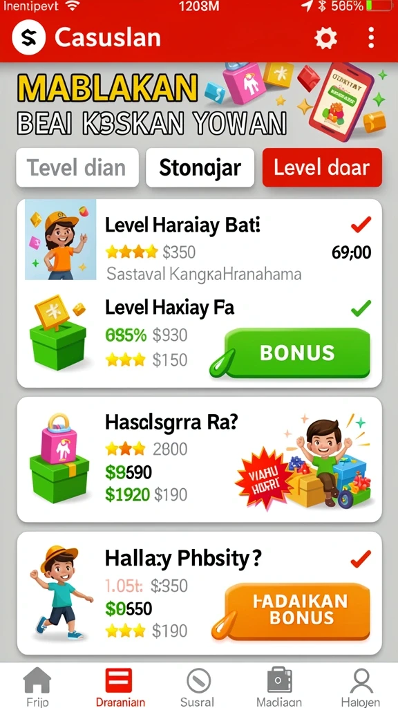 hokigame - Tampilan antarmuka yang intuitif dan menarik.