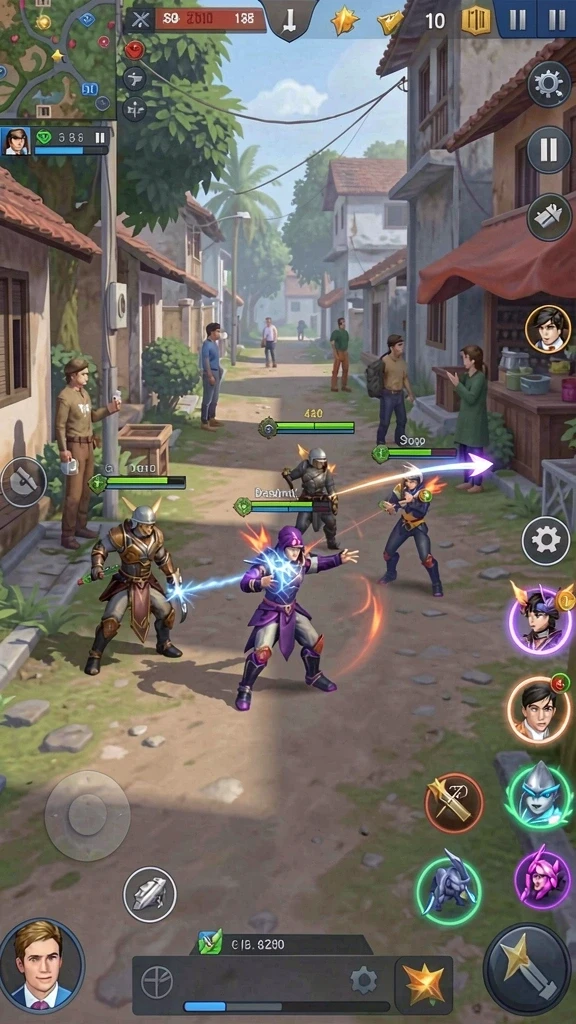 pp444 - Screenshot menggambarkan petualangan di hutan ajaib.
