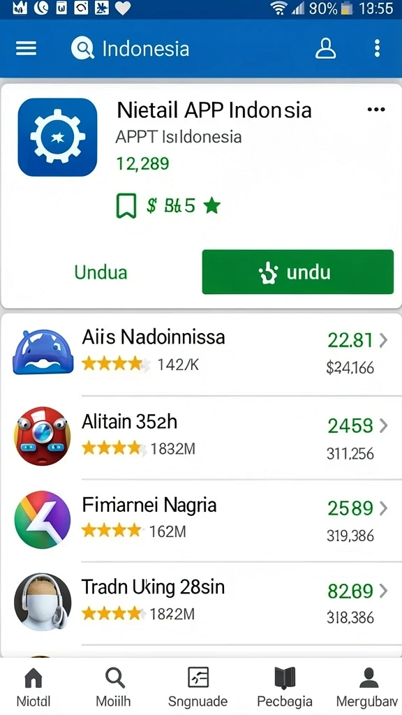 v98 - Tampilan antarmuka pengguna yang intuitif dan menarik.